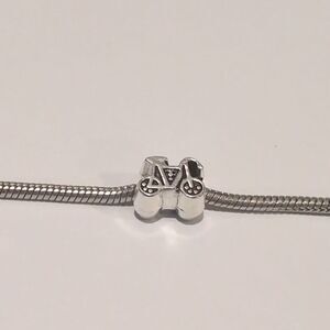 Silver Bicycle Charm for‎ Pandora Style Bracelet